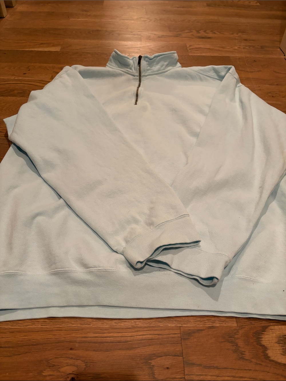 Light Blue Quarter-Zip Pullover